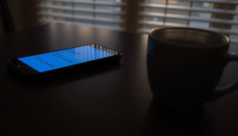 signs of ghosting via text